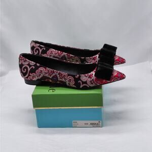 Kate Spade Womens Flats Sz 8.5 Brocade Chic Office Party Evening Old Money Shoes